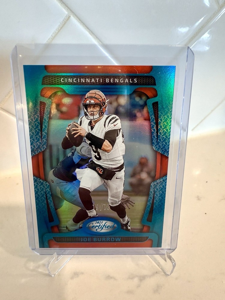 Joe Burrow 2025 Certified #21 Teal Parallel /75 Bengals