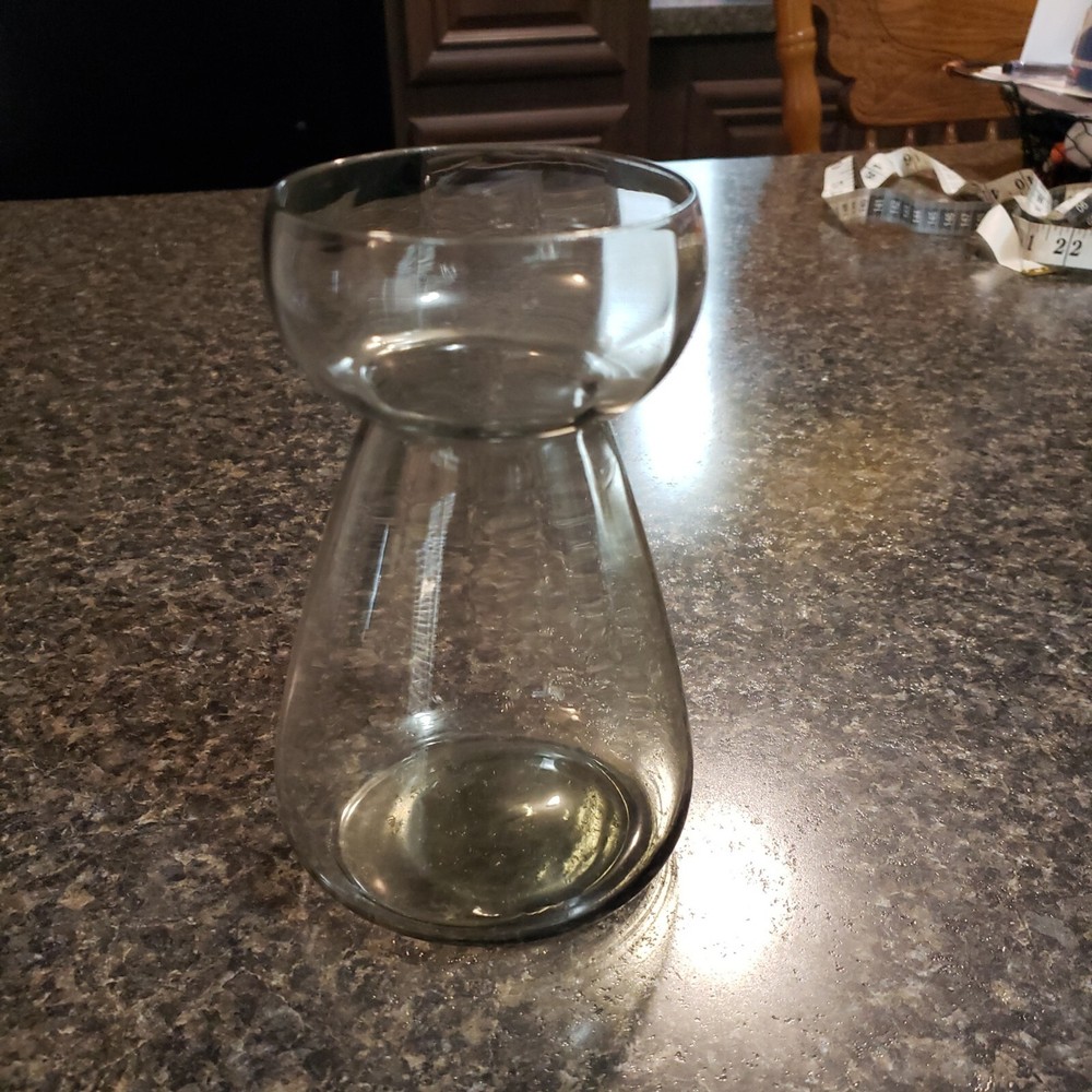 Handblown Clear Glass Vase