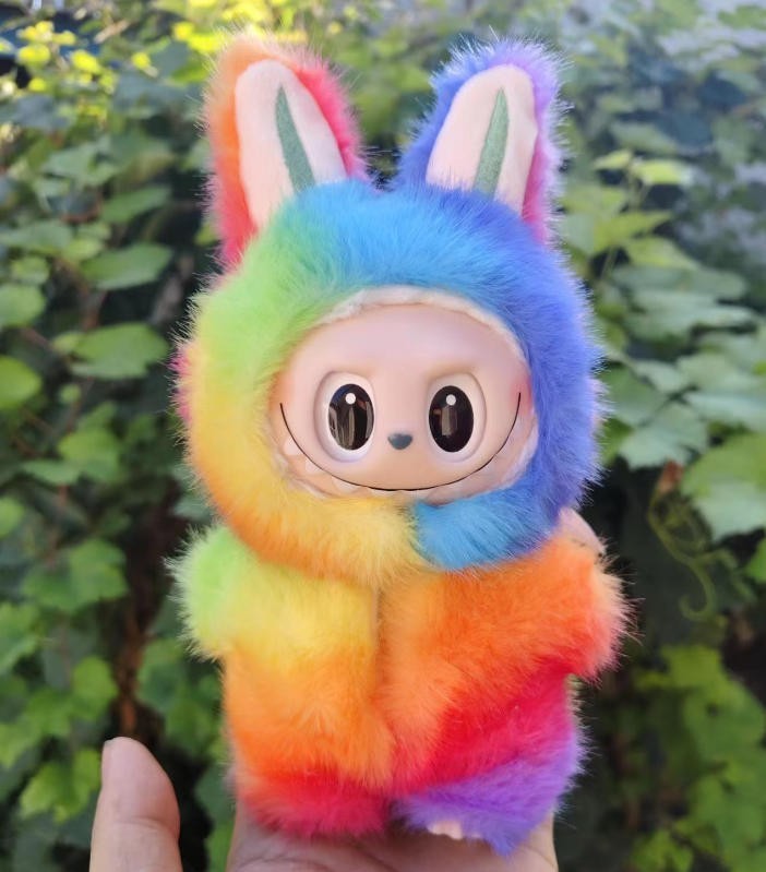 (No Toys) Suit for 17cm Labubu Replace Clothes Monster The Angel Colorful Set