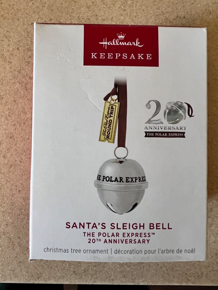 2024 Hallmark Keepsake Polar Express Santa's Sleigh Bell Christmas Ornament