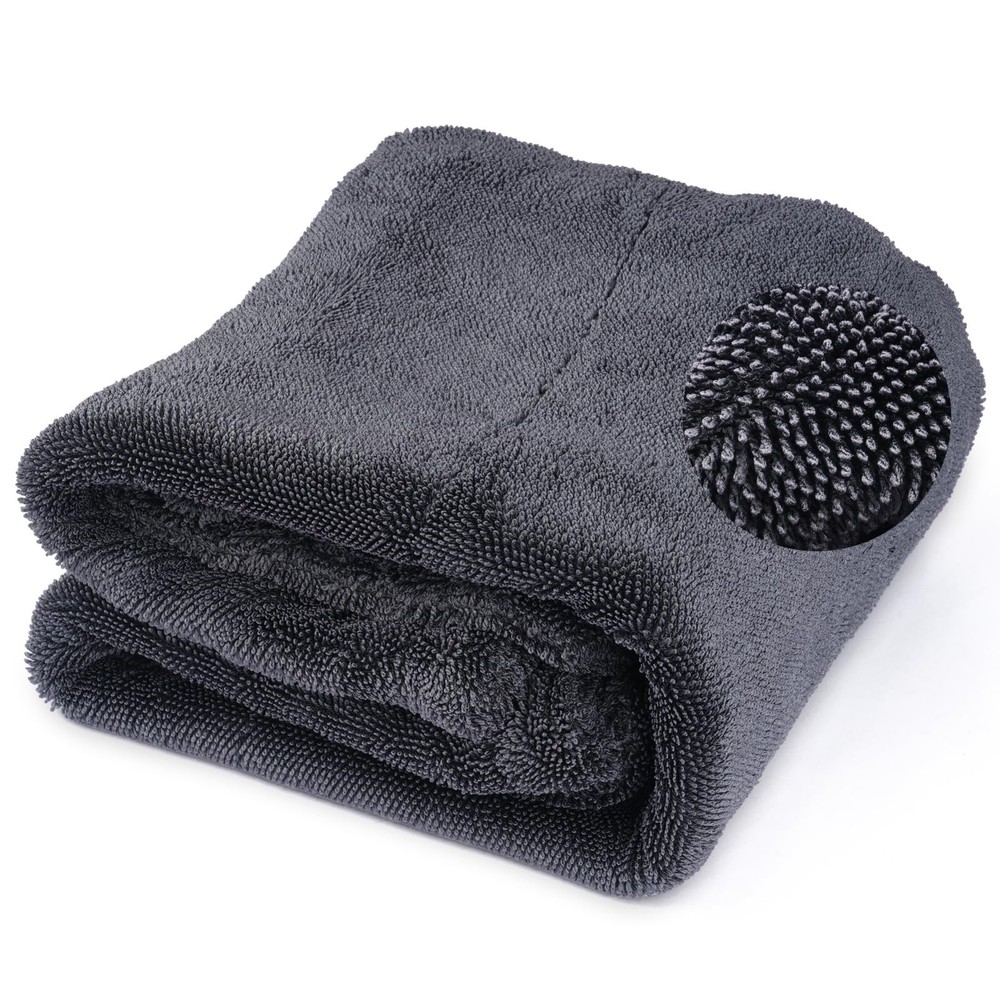 Microfiber Car Drying Towel Double Sided Detailing Wash Absorbent Soft