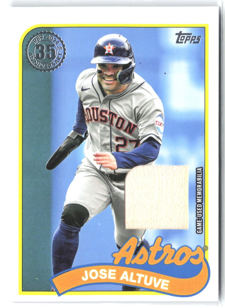 2024 Topps 1989 Baseball 35th Anniversary Relics Jose Altuve #89BR-JA