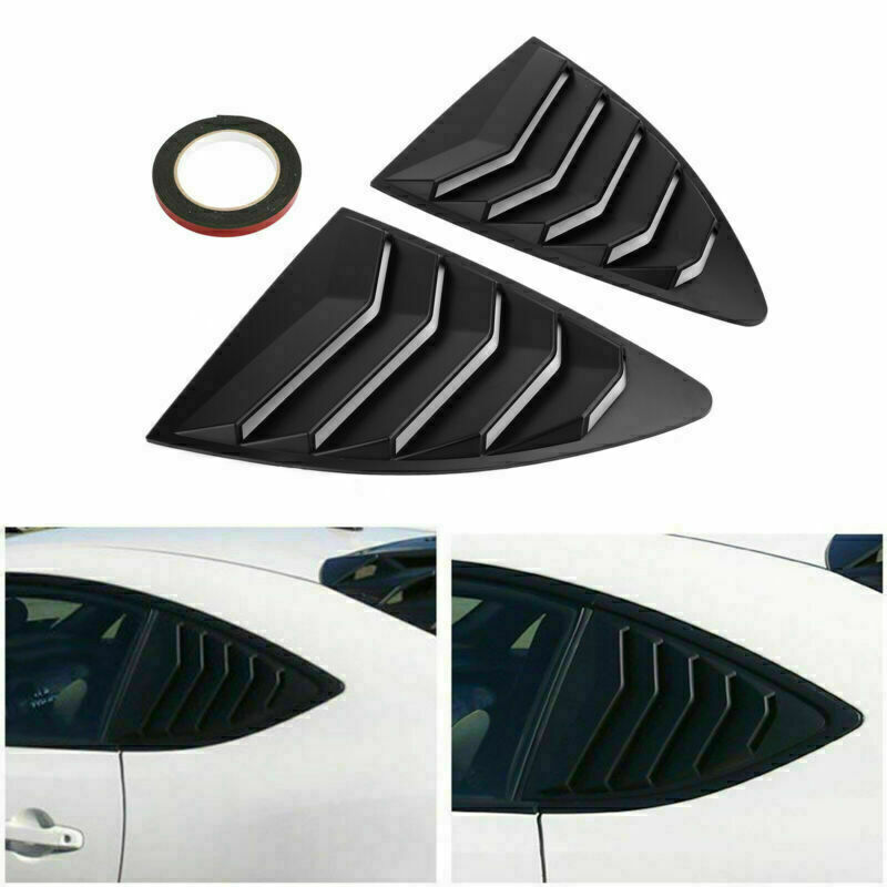Matte Black Side Window Louver for 13-18 Scion FRS BRZ Toyota 86 GT86 AE86 Models