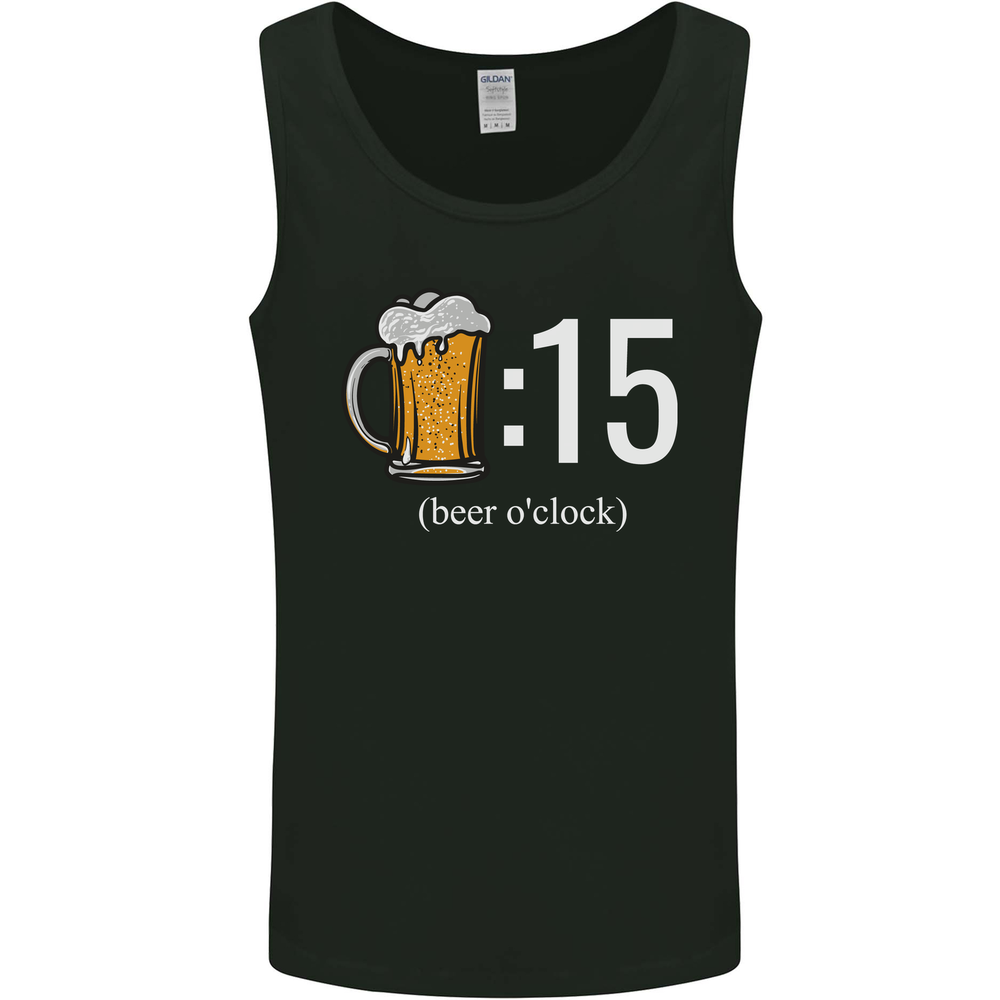 Beer O'Clock Funny Alcohol Mens Vest Tank Top