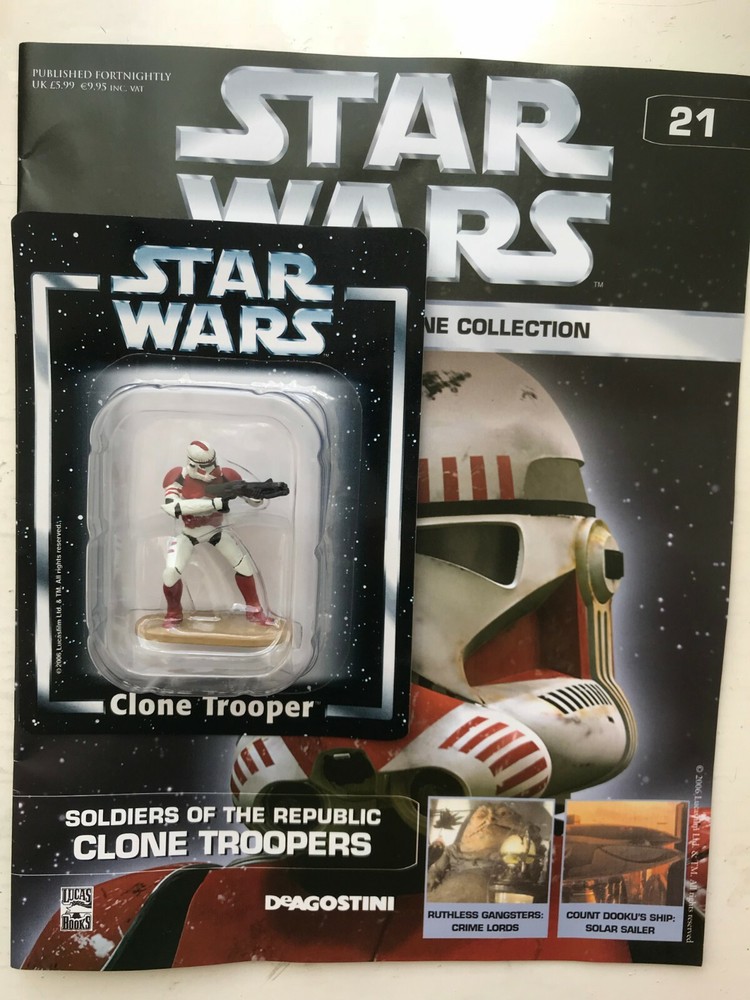 STAR WARS FIGURINE COLLECTION ISSUE 21 CLONE TROOPER DEAGOSTINI METAL FIGURE