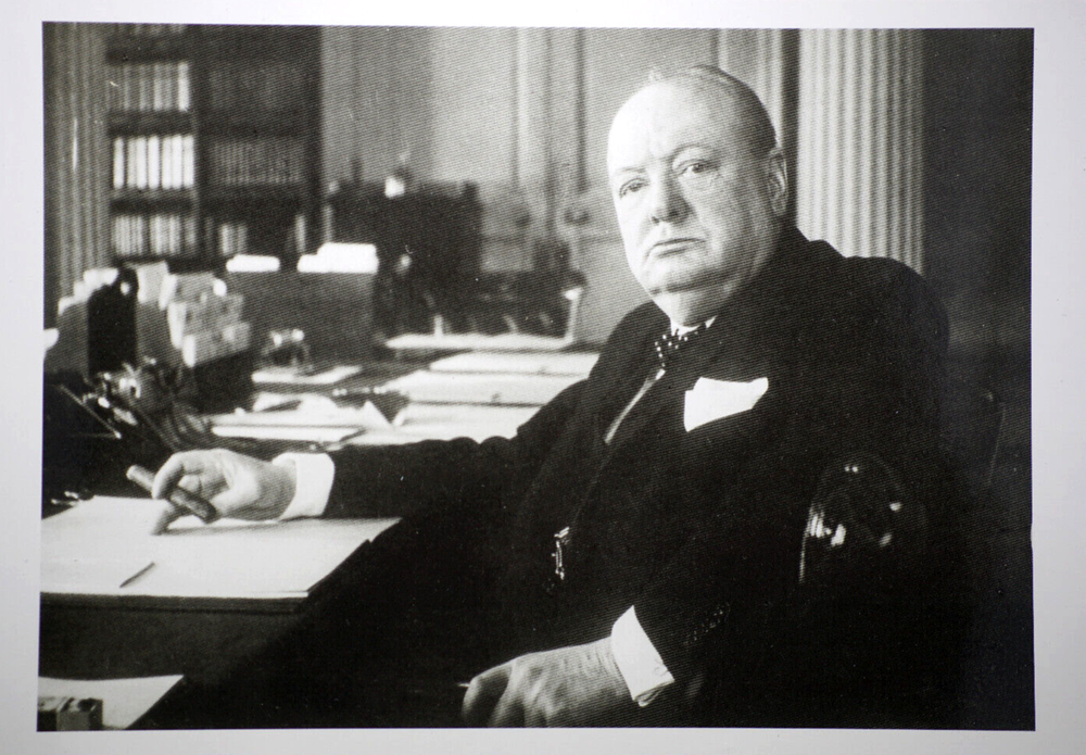 Postcard Cecil Beaton The Prime Minister, Mr Winston Churchill No 10 Downing St.