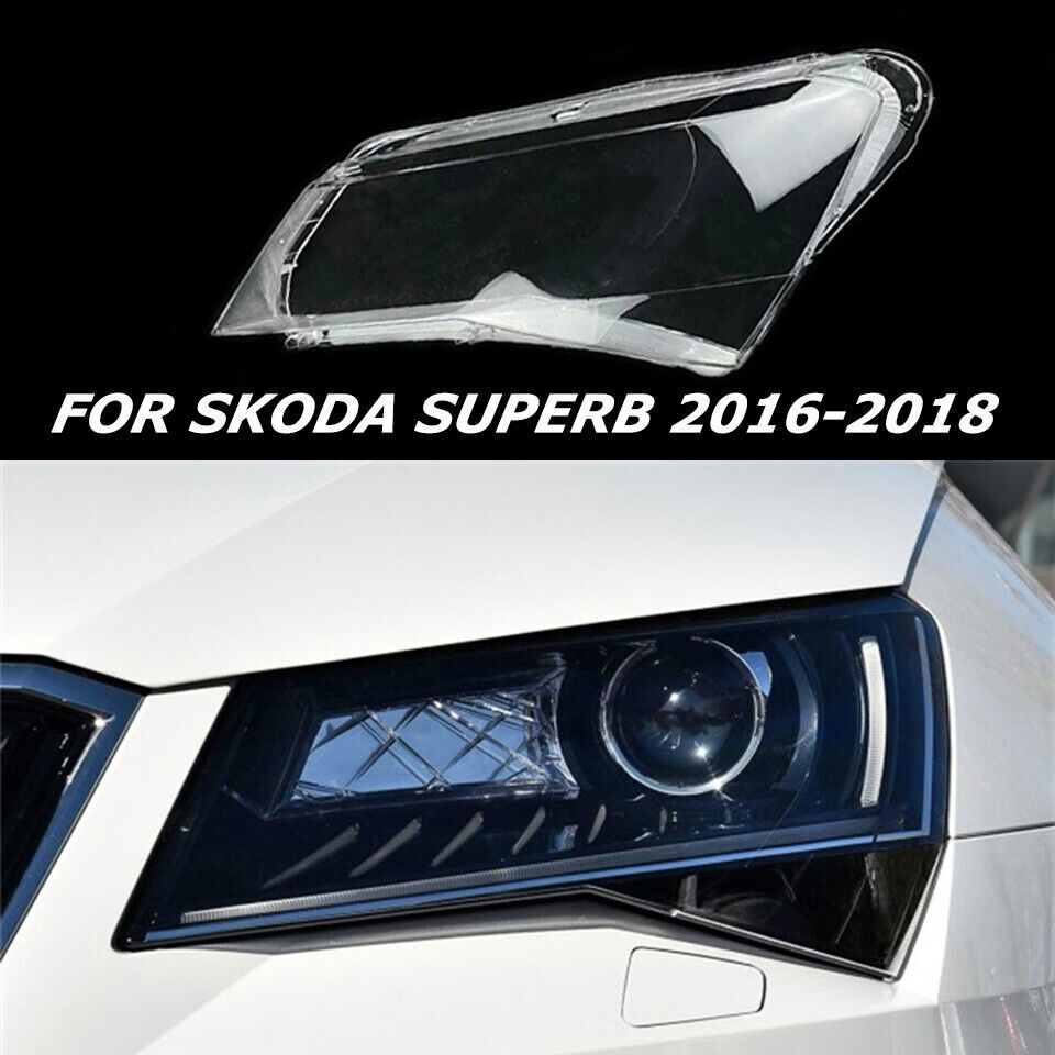 Fit For Skoda Superb 2016-2018 17 Left Cover Headlamp Cover Shade Headlight Lens