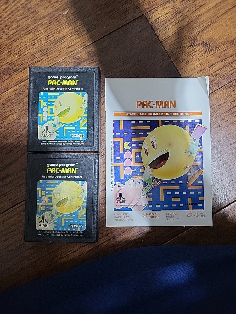 Pac-Man (Atari 2600, 1982) x2, sin probar