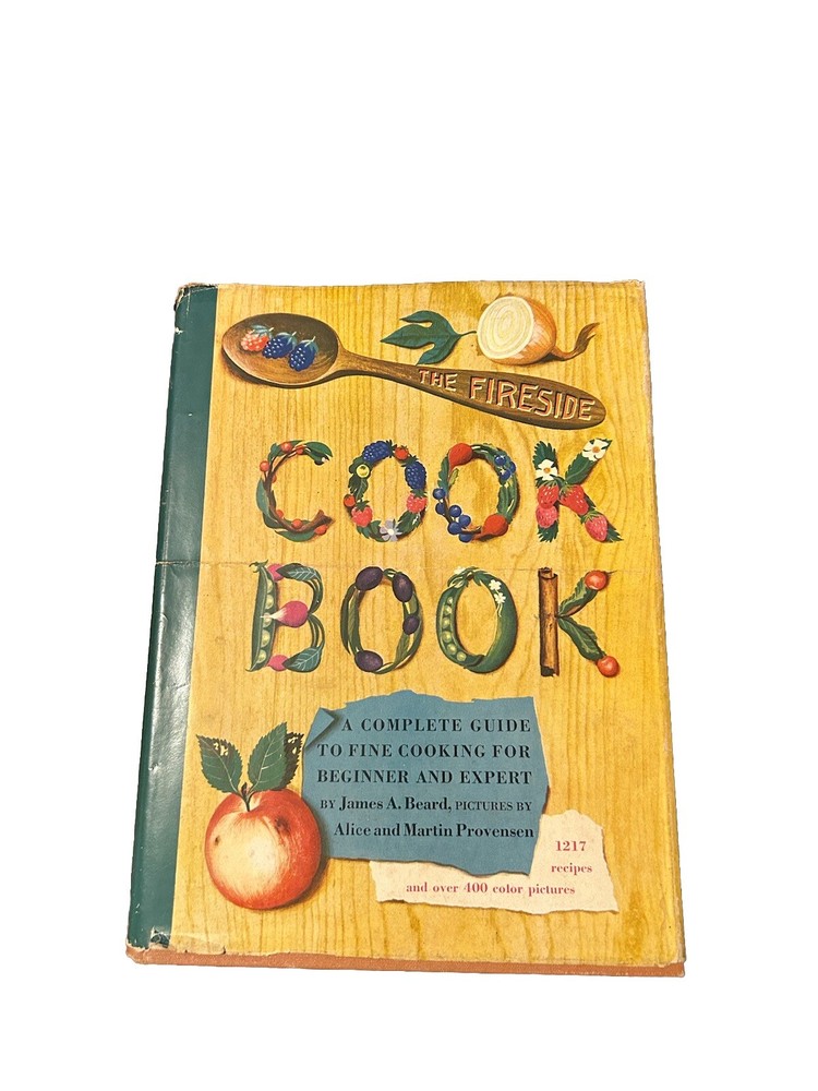 The Fireside Cook Book By James Beard 1949 1st Edition & Print Dust Hardcover