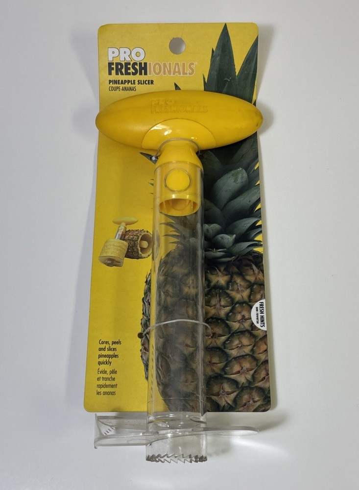 PROfreshionals Pineapple Slicer, Core, Peeler  Yellow NEW