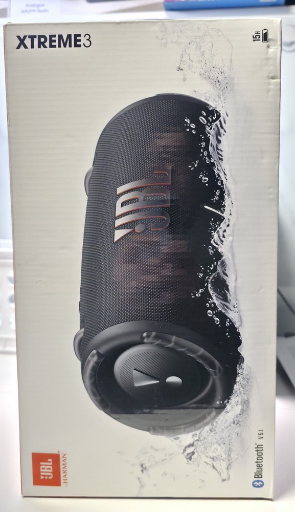 JBL Xtreme 3 Portable Bluetooth Speaker IP67 Waterproof 15 Hours Playtime Black