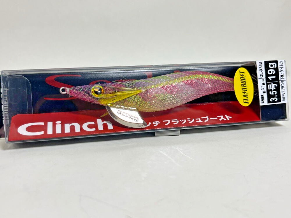 Shimano Clinch Flash Boost Squid Jig 3.5 19g Motemote Pink 001F-image