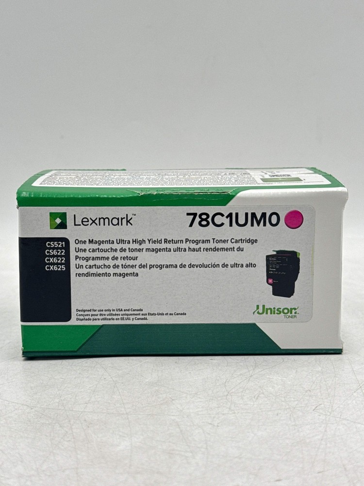 Original Lexmark 78C1UM0 Magenta Toner Cartridge Genuine OEM - Brand New