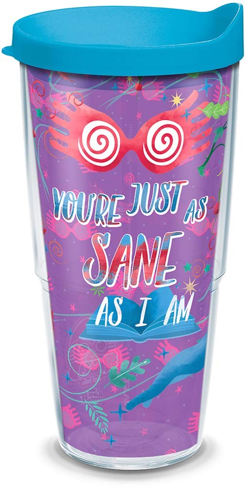 Harry Potter Luna Lovegood Quote Tumbler 24oz Tritan Insulated Cup with Wrap and Lid