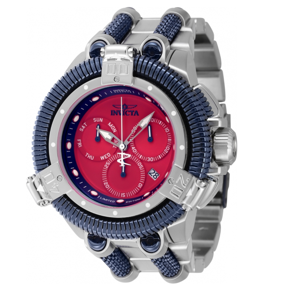 Invicta Reserve King Python Men's 50mm Limited Red Dial Swiss Chrono Watch 46243