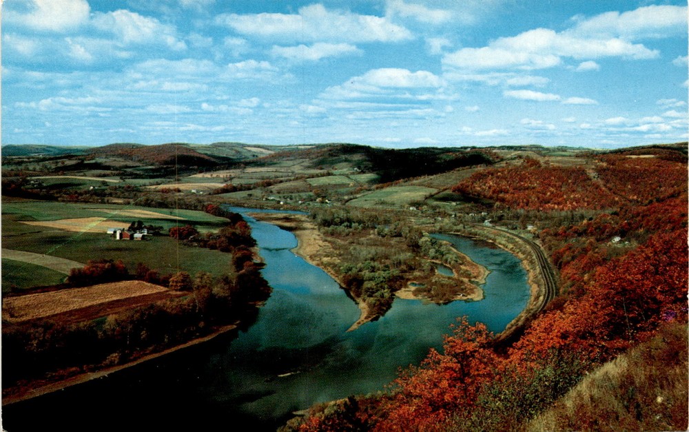 FRENCH AZILUM, Susquehanna River, Marie Antoinette Lookout, Postcard