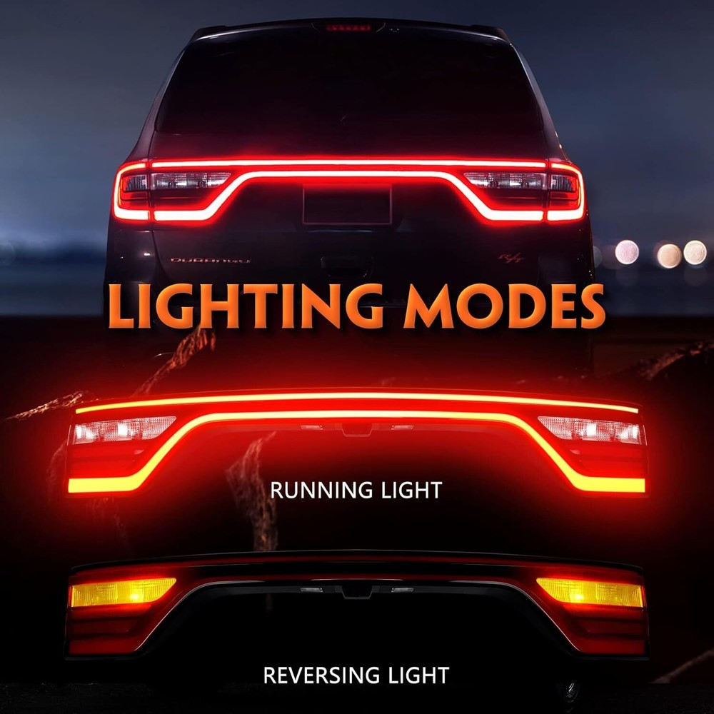 68453659AC For Dodge Durango 2014-22 LED Tail Light Lamp Liftgate W/ Camera Hole