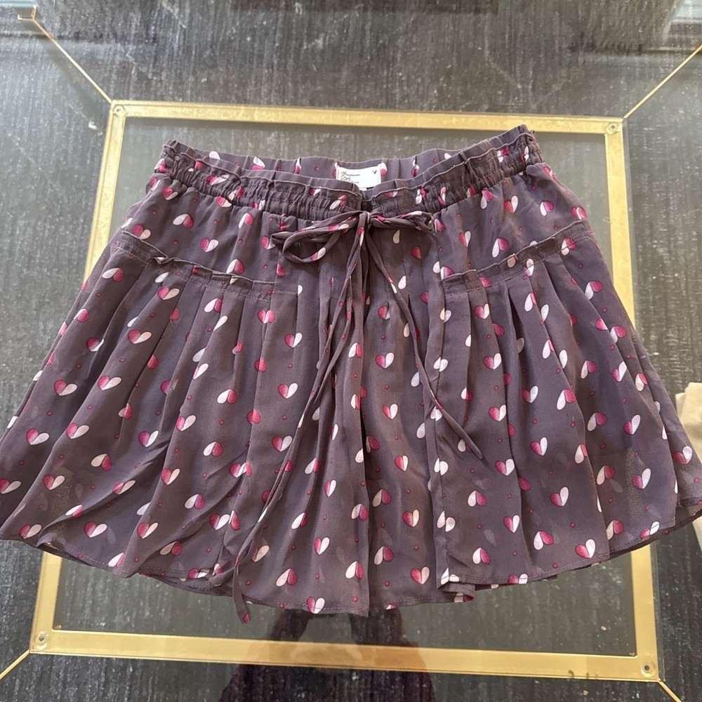 American Eagle Outfitters Floral Pleated Lined Pull On Skirt Womens sz Small