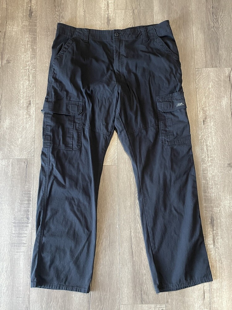 Wrangler Mens 38x32 Relaxed Cargo Pants BLACK