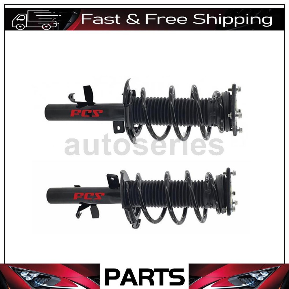 Front Left & Right Strut and Coil Spring Fits 2014 Ford Focus 2015 Ford Focus