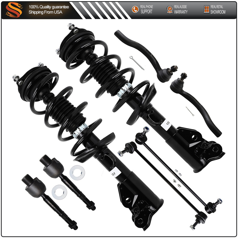 2013-2015 Honda Civic Non-SI Front Suspension Kit – Struts, Springs, Sway Bar Links, Tie Rods