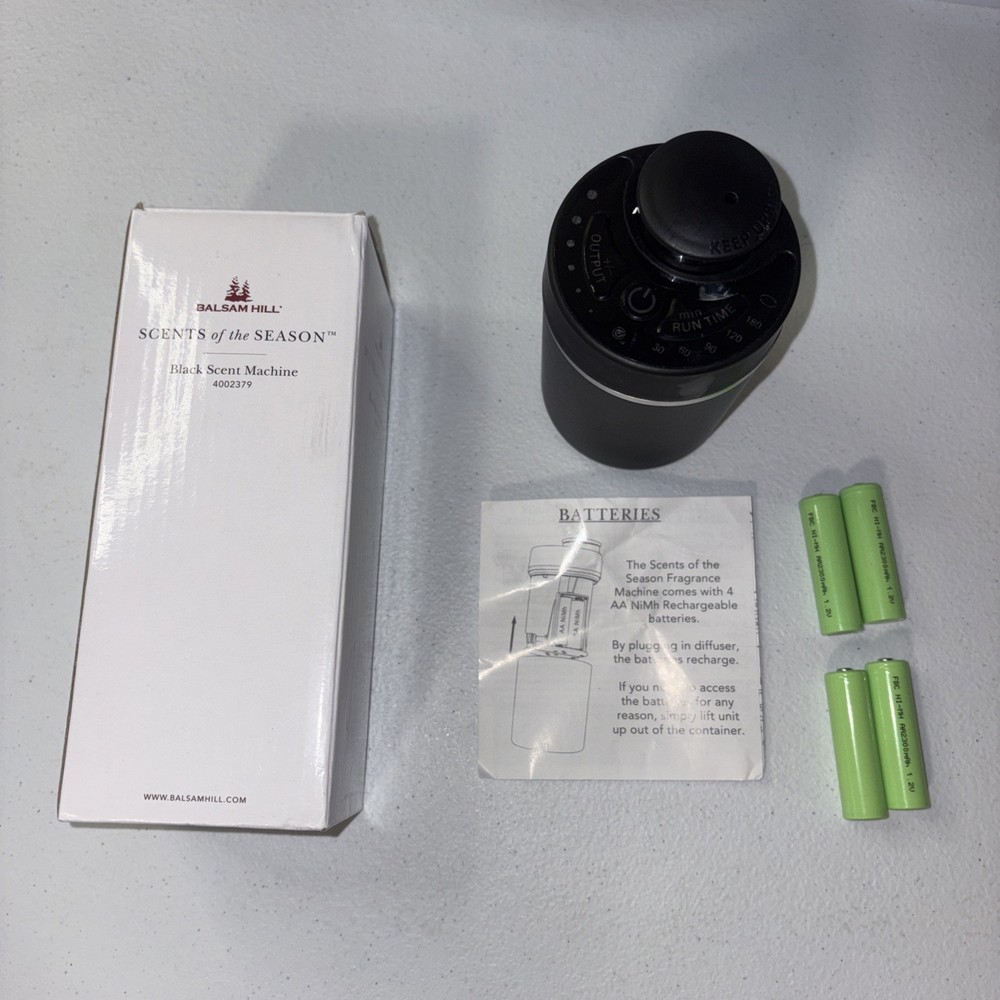 Balsam Hill Scents of the Season Fragrance Machine Diffuser Black