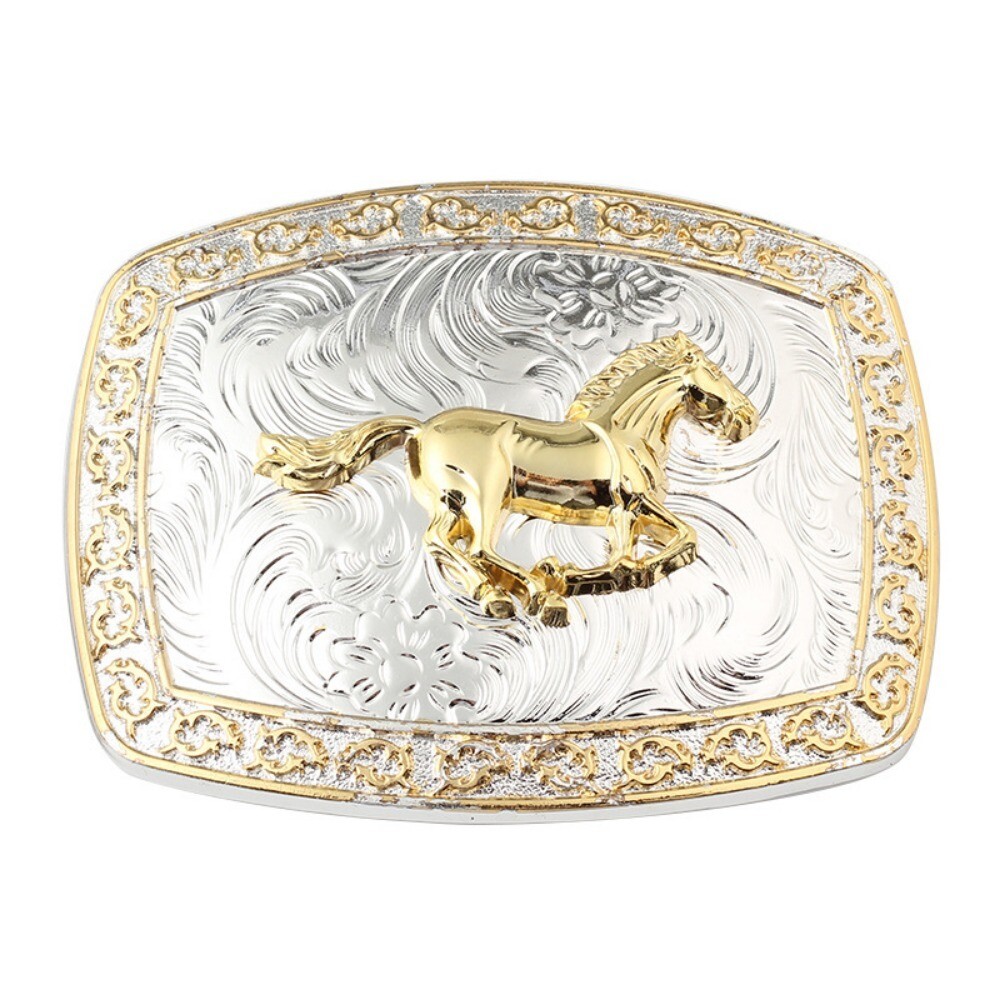 Large Western Cowboy Belt Buckle for Men & Women Rodeo Casual Wear Horse Racing