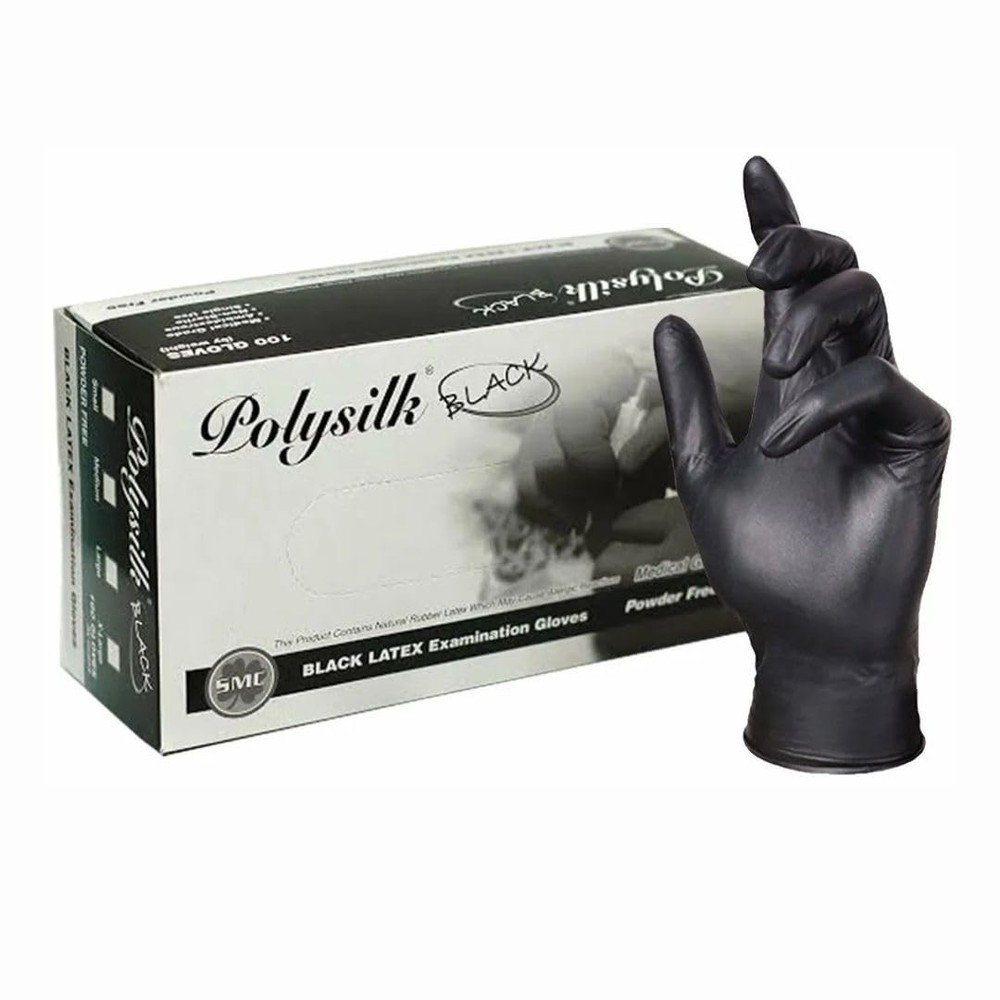 Black Disposable Latex-Free Gloves for Cooking, Food Handling & Exams