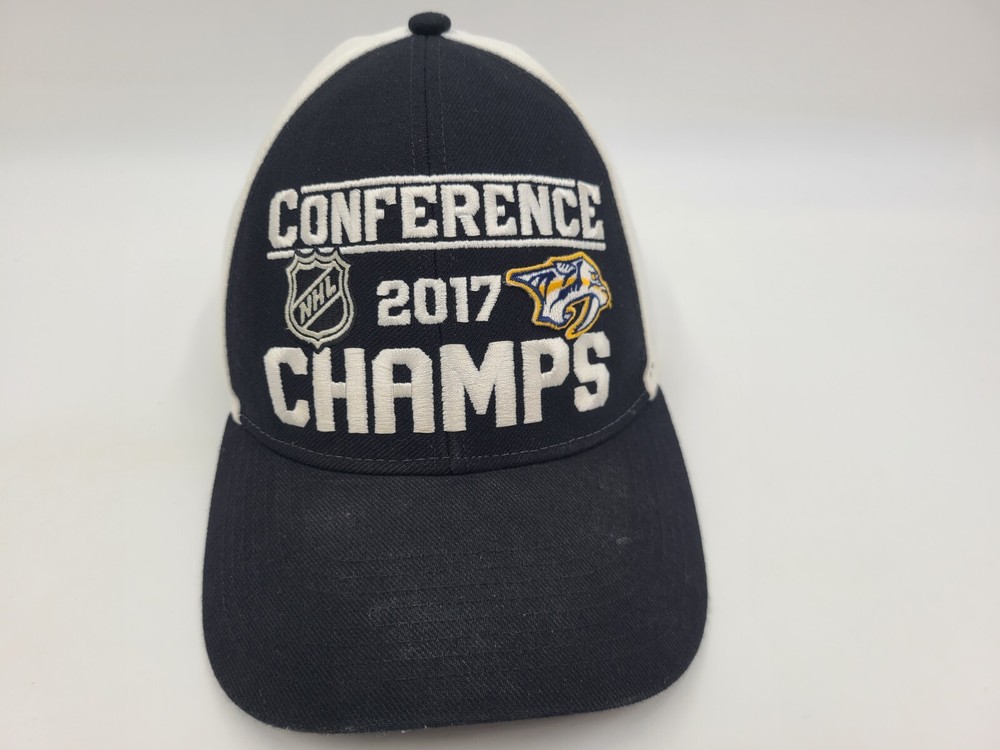 Nashville Predators 2017 Conference Champions Reebok Snapback Hat Cap NHL Black