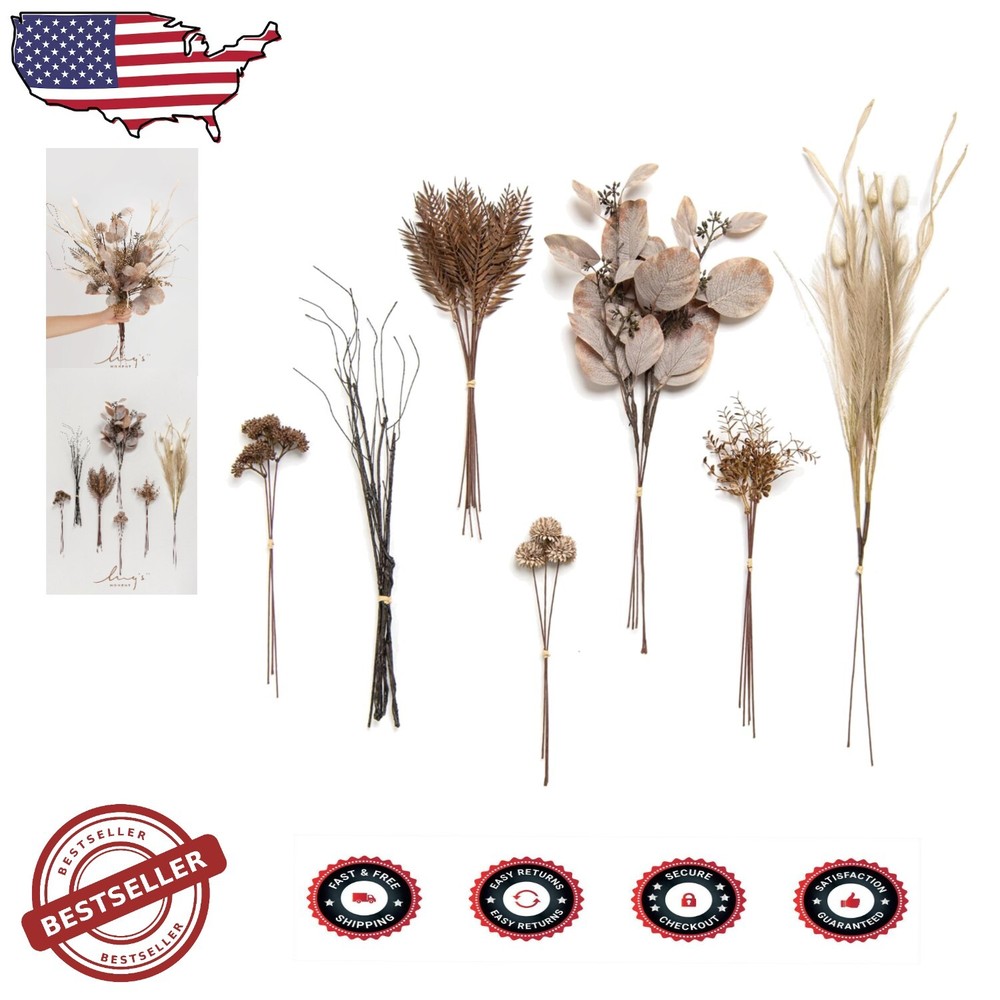 Nature-Inspired Faux Greenery Picks Box - DIY Wedding & Home Decor Solutions