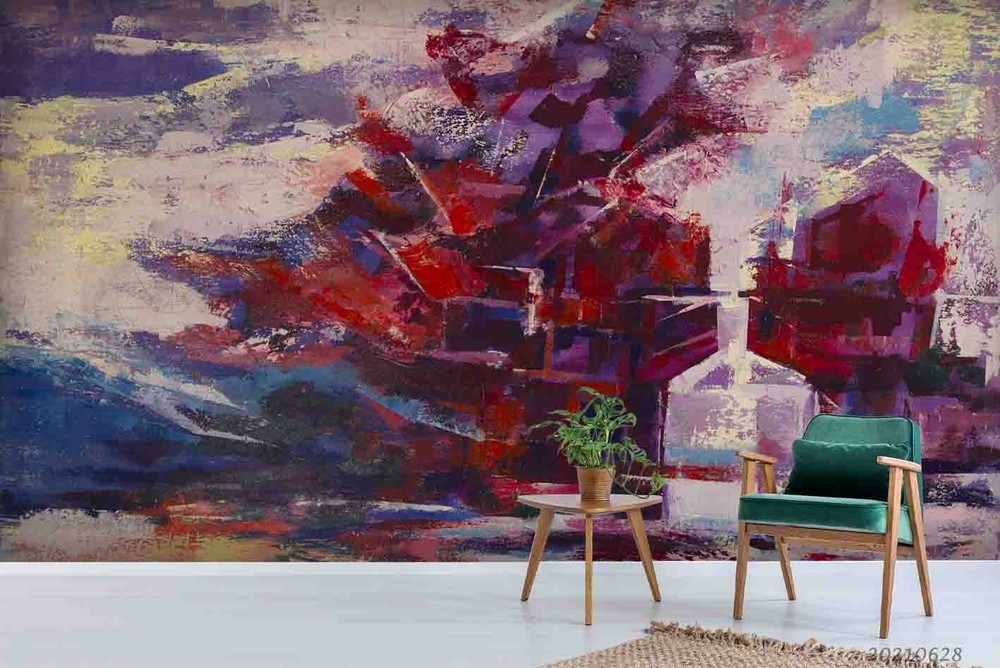 3D Abstract Oil Painting Wall Murals Wallpaper Murals Wall Sticker