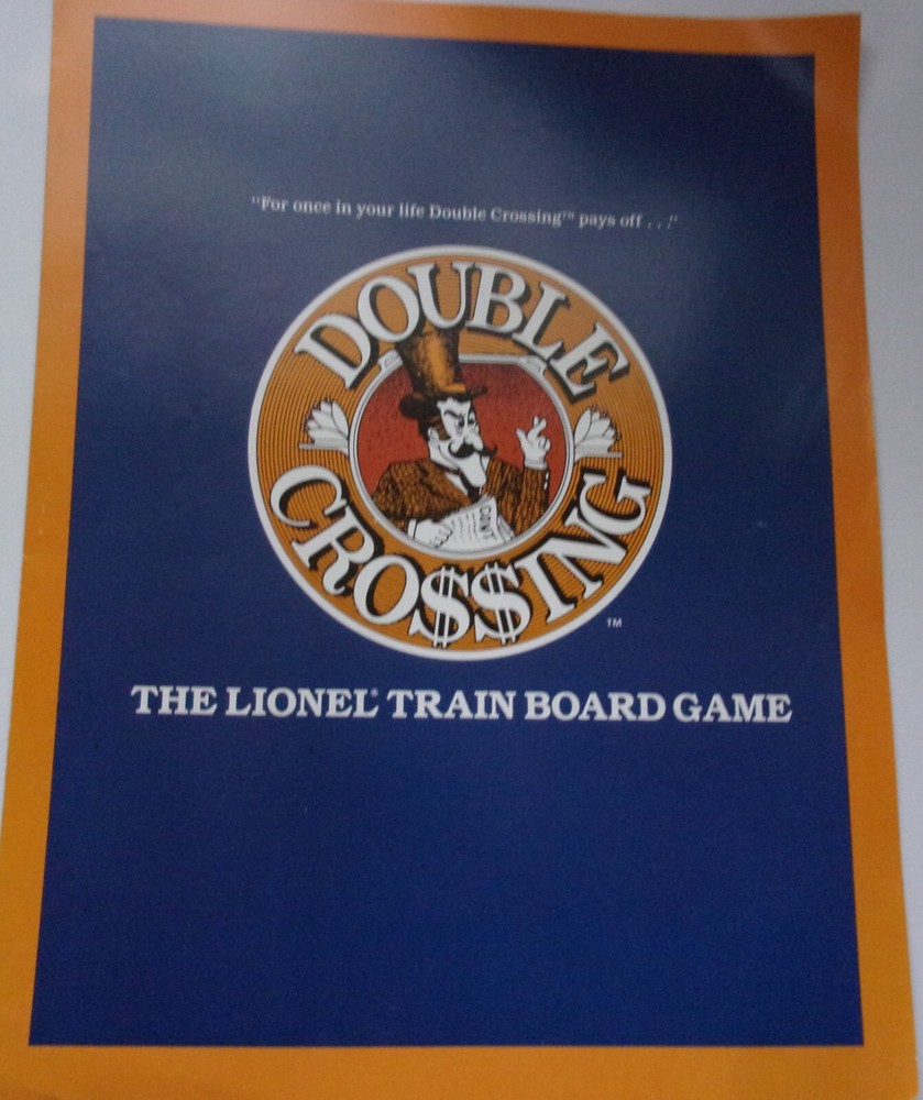 Double Crossing Lionel Train Board Game Brochure 1988-image