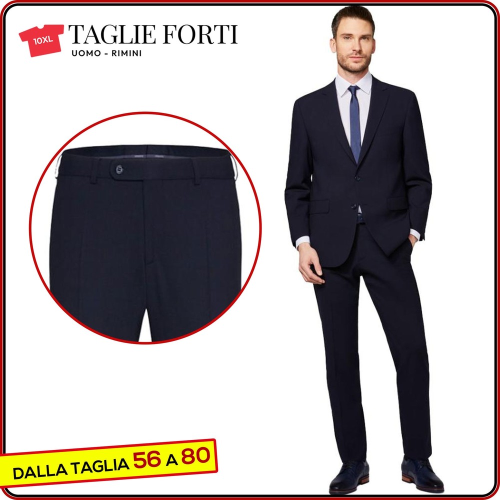 Elegant Men's Suit in Plus Sizes 58-72 Fresh Wool Digel Collection