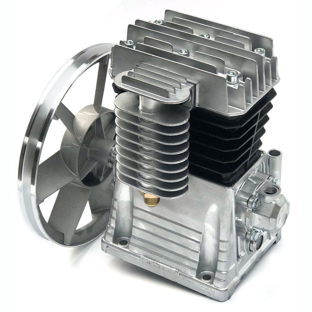 Twin Cylinder Oil-Lubricated Piston Air Compressor Pump Motor 1.5KW/2.2KW