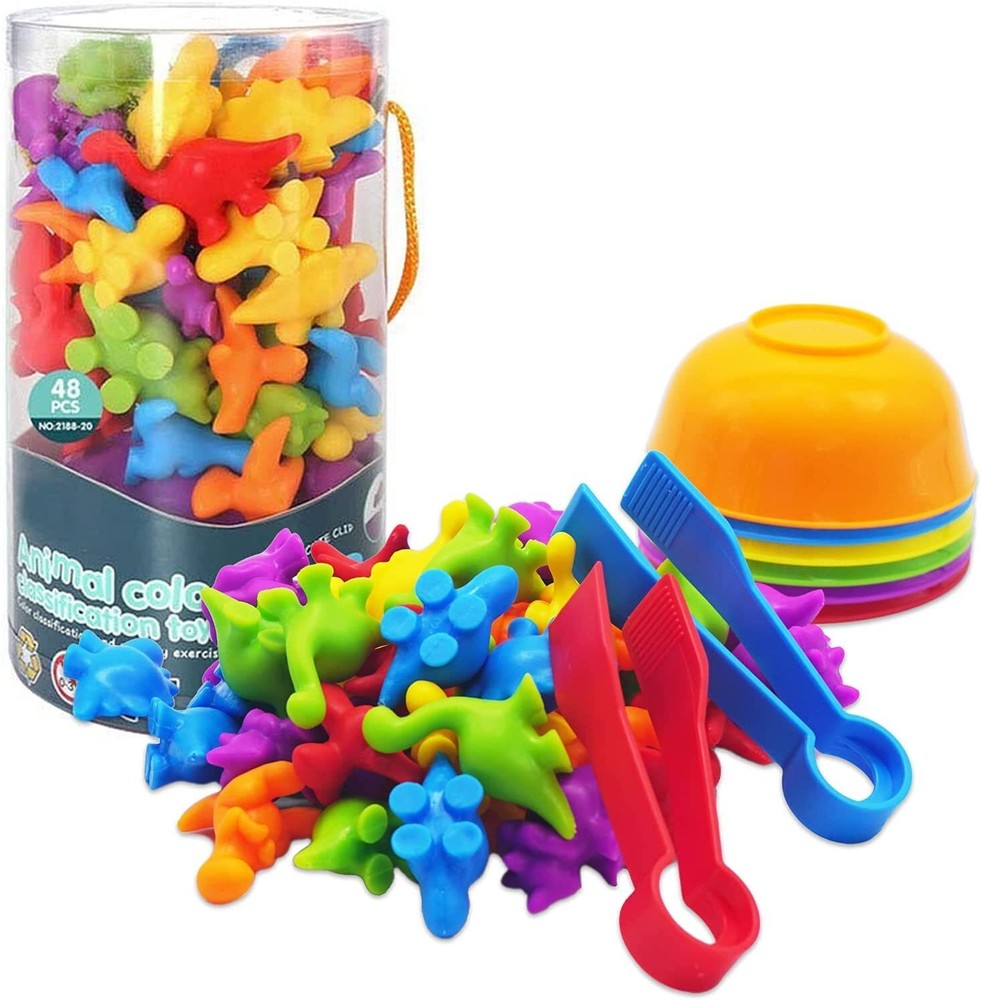 Counting Educational Learning Toy Set with Sorting Cups - Engaging Sensory Co...
