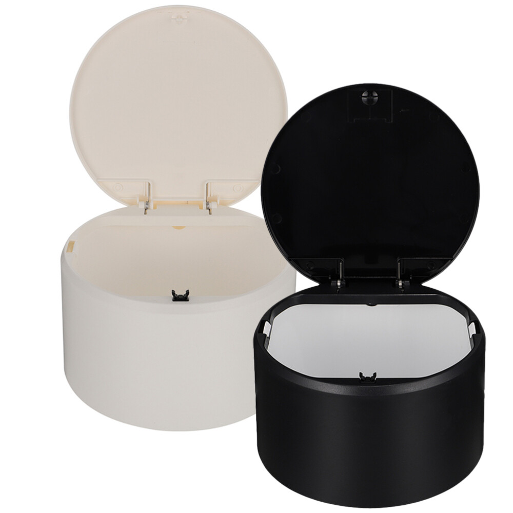 Cubo de basura para automóvil 2 piezas mini hogar superficie lisa oficina