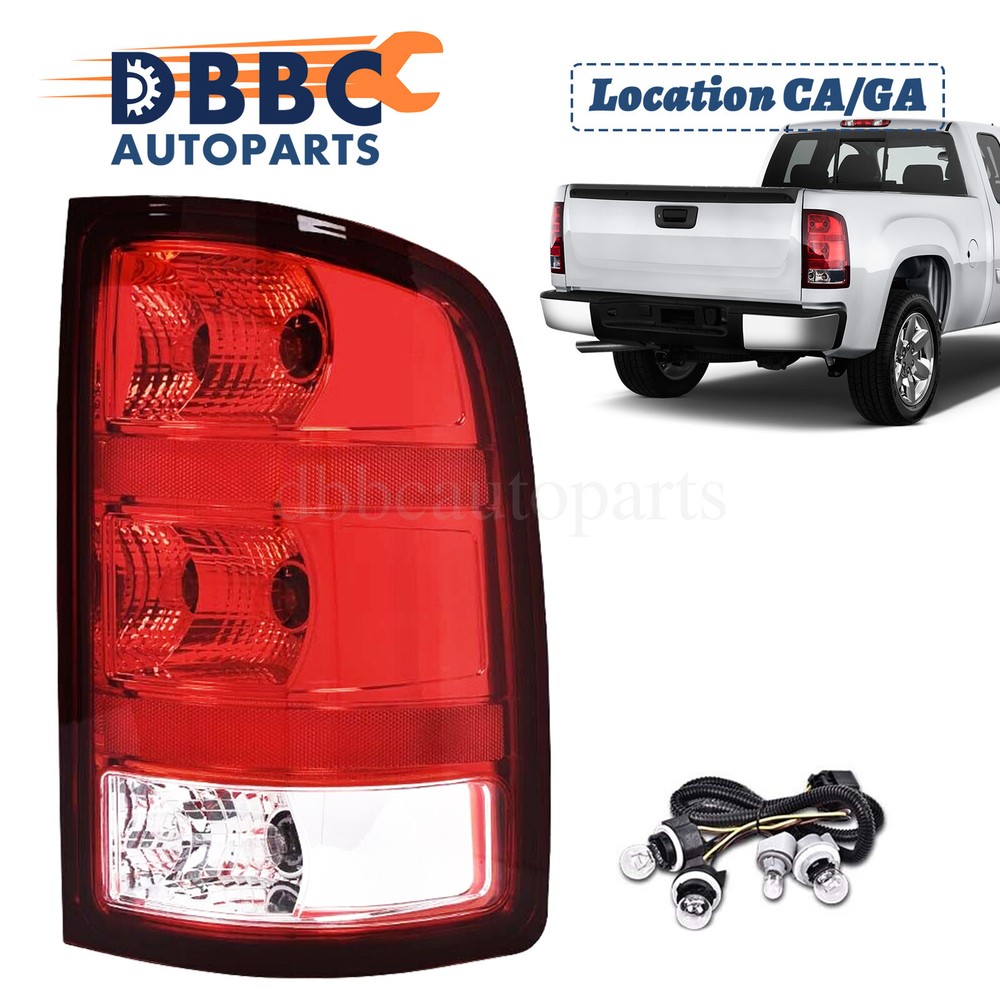 Right Rear Tail Light Assembly For 2007-2014 GMC Sierra 1500 2500 HD 3500 HD