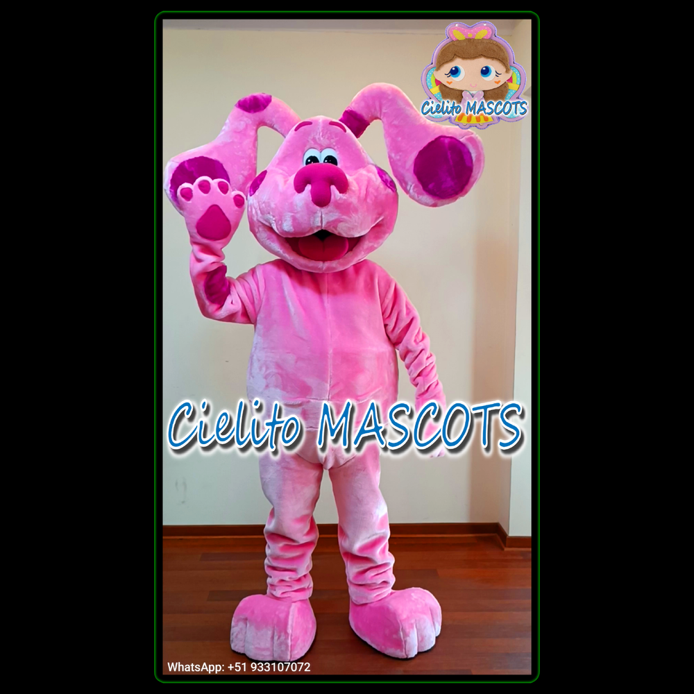 For MAGENTA BLUES CLUES  Mascot Costume cosplay botarga halloween Cielito MASCOT