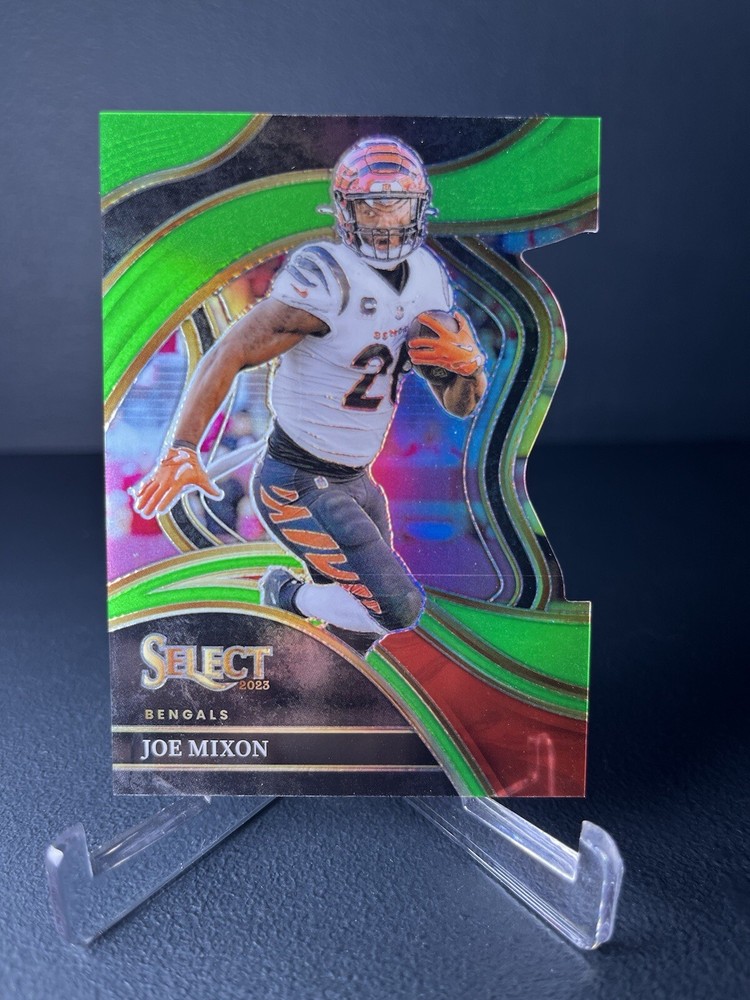 2023 Panini Select Joe Mixon Die-cut Green Prizm /499 #255 Bengals Texans