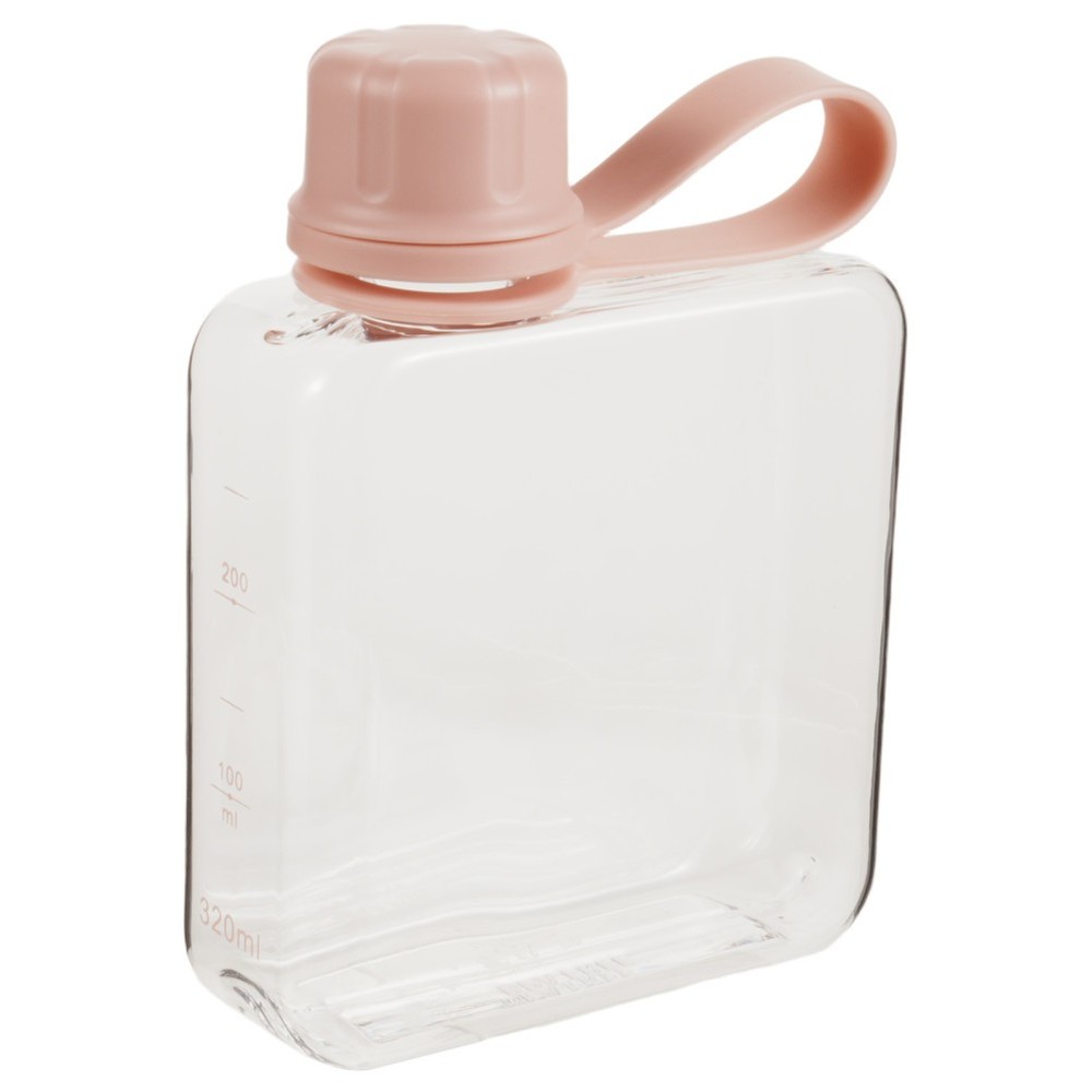 Small Water Bottle Lightweight Travel Bottles Flat Drinking Flasks Plastic