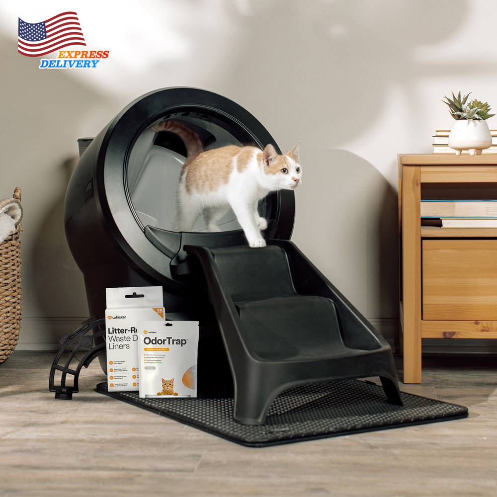 Litter-Robot 4 Self-Cleaning Cat Litter Box Litterhopper Bundle