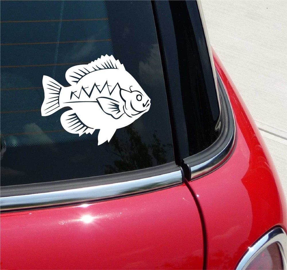 BLUE GILL FISH FISHING BAIT GRAPHIC DECAL STICKER ART CAR WALL DECOR