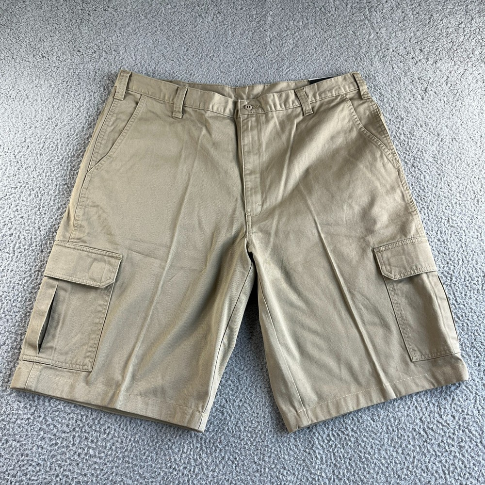 NEW Dickies Shorts Mens 38 Beige Cargo Loose Fit Relaxed Outdoor Workwear Skater