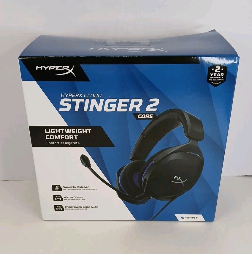 New HyperX Cloud Stinger 2 Core Wired Gaming Headset Swivel Micro 40mm Drivers