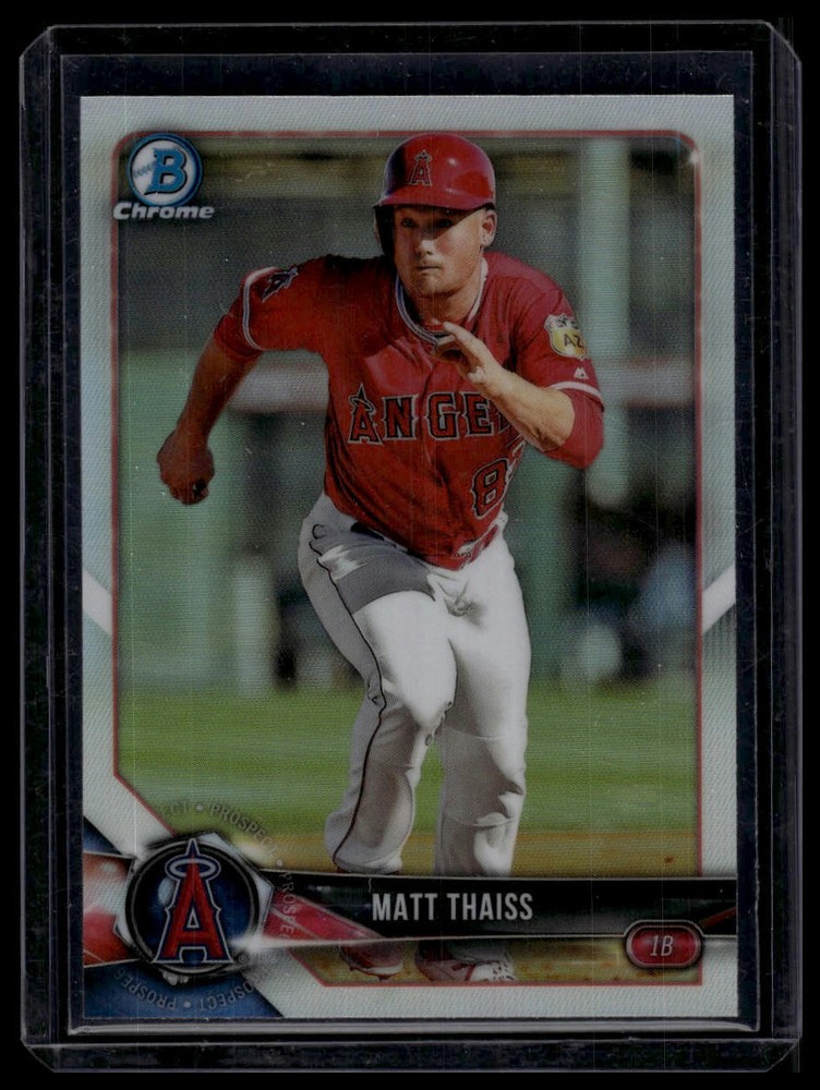 2018 Bowman Draft #BDC-166 Matt Thaiss Chrome Refractors