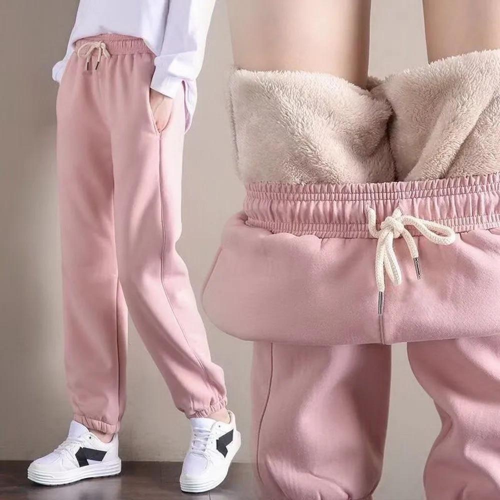 Pantalones Cálidas De Lana Para Mujer Pantalones Gruesos Gruesos Para Invierno