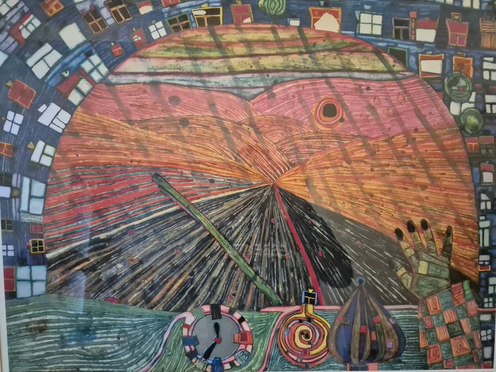 Friedensreich Hundertwasser (1928-2000) Multiple Grafik 99 x 83 cm
