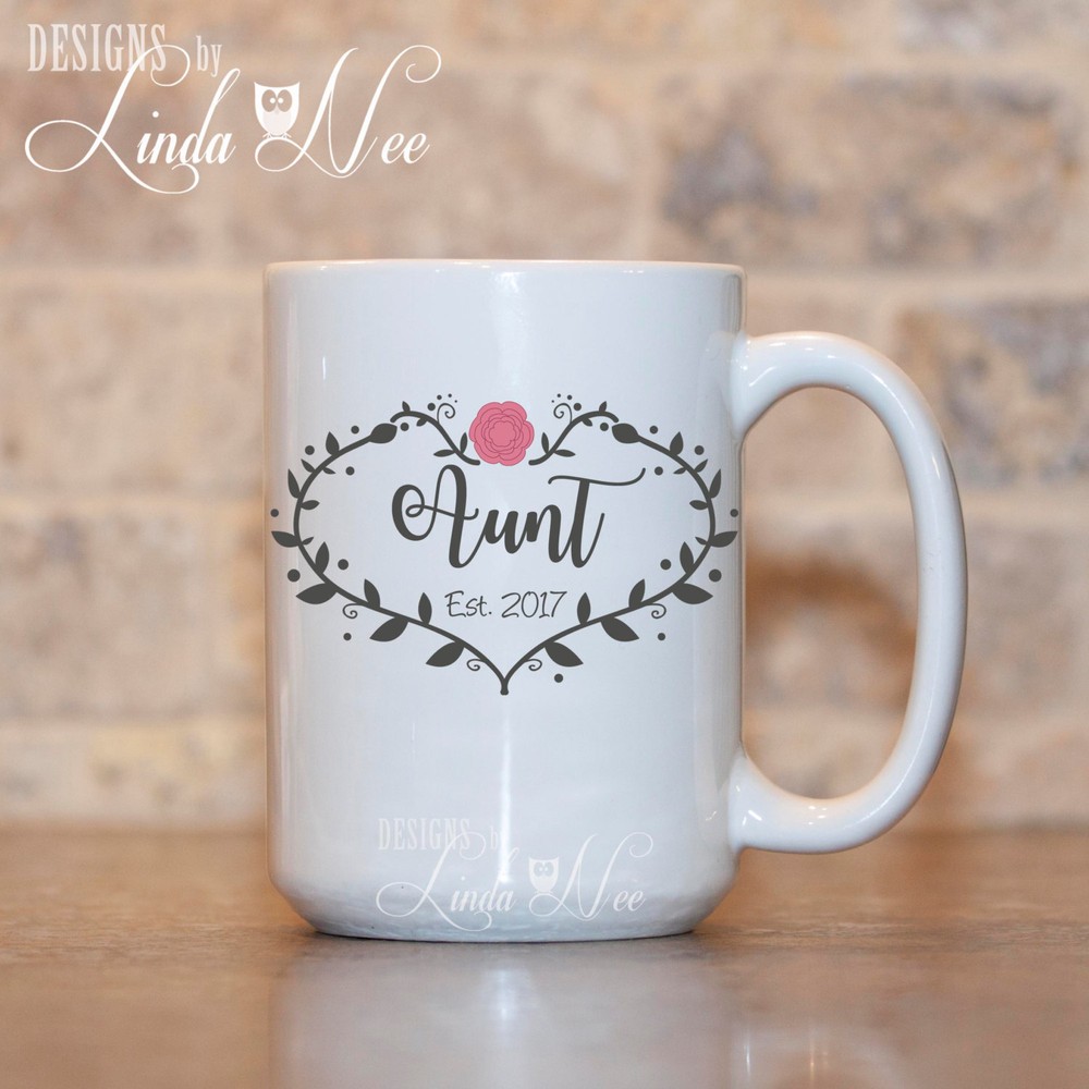 Baby Reveal Aunt Mug Aunt Established Mug Baby Reveal Mug Pregnancy Announcement