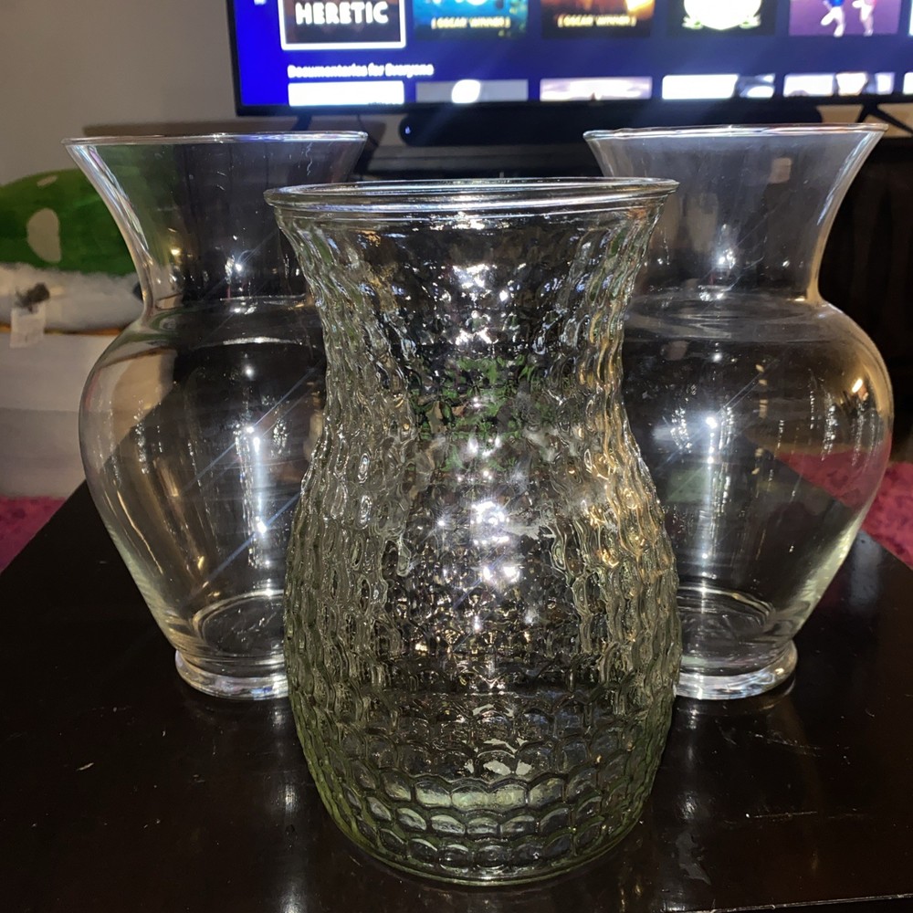 Elegant Set of 3 Decorative Flower Vases for Home Décor