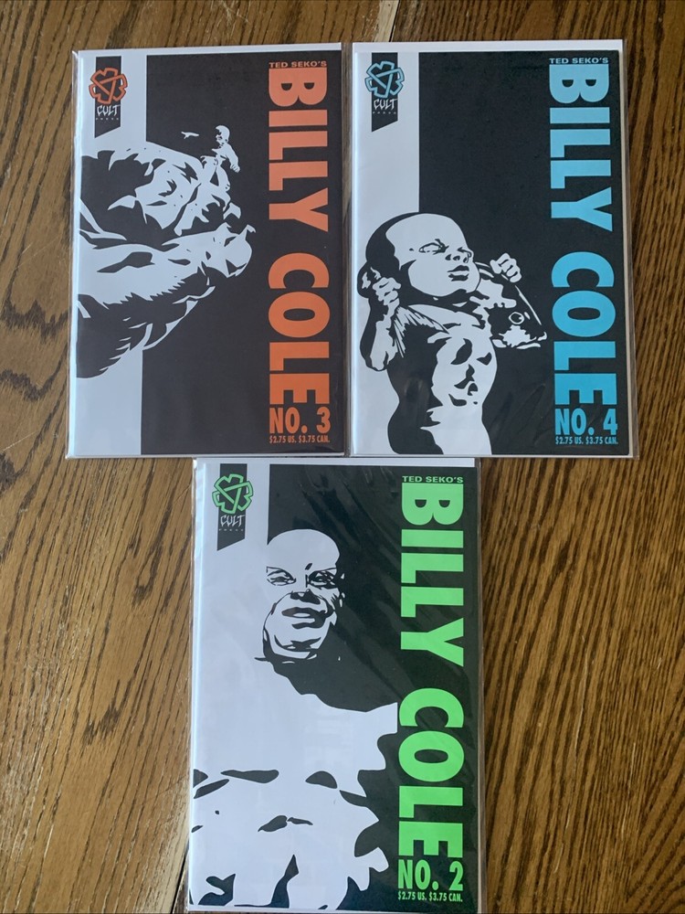 BILLY COLE ~CULT press Comics #2,3,4! TED SEKO